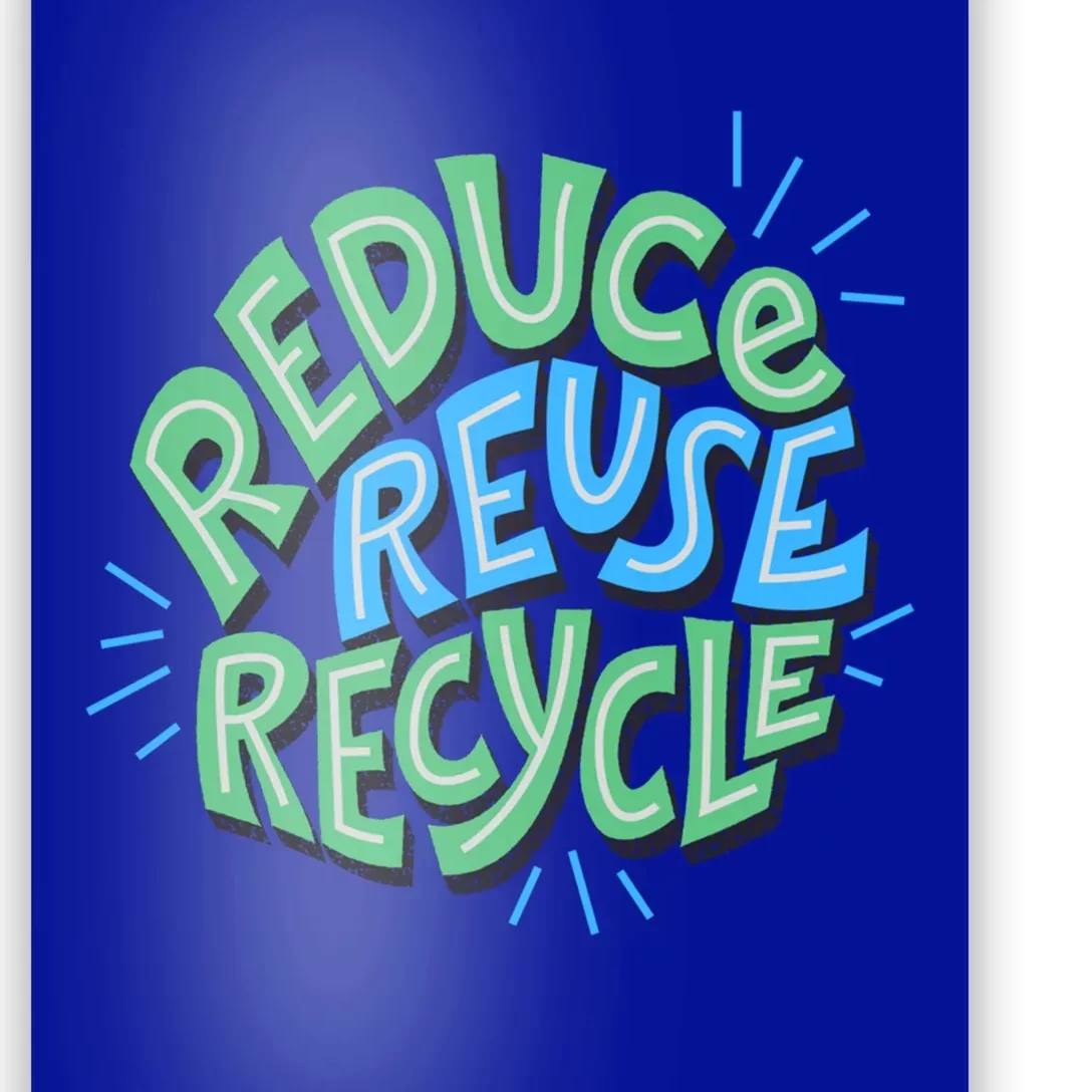 Reduce Reuse Recycle Green Design Gift Poster