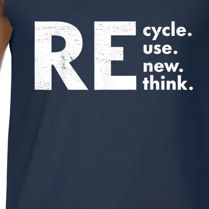 Recycle Reuse Renew Rethink Crisis Environmental Activism Comfort Colors® Tank Top