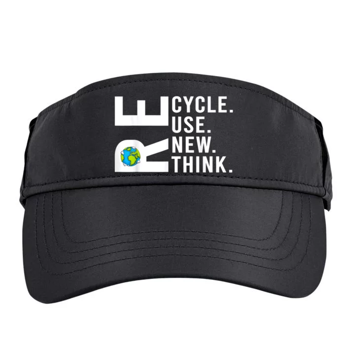 Recycle Reuse Renew Rethink Earth Day 22 April Crisis Environmental Activism Adult Drive Performance Visor