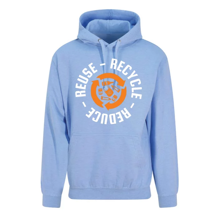 Recycle Reduce Reuse Unisex Surf Hoodie