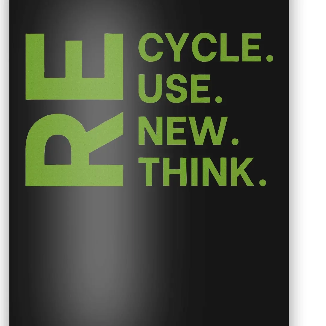 Recycle Reuse Renew Rethink Earth Day Environmental Activism Poster