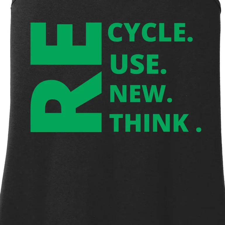 Recycle Reuse Renew Rethink Crisis Environmental Activism Earth Day Ladies Essential Tank