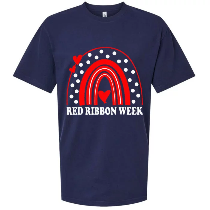 Rainbow Red Ribbon Week Leopard We Wear Red For Awareness Sueded Cloud Jersey T-Shirt