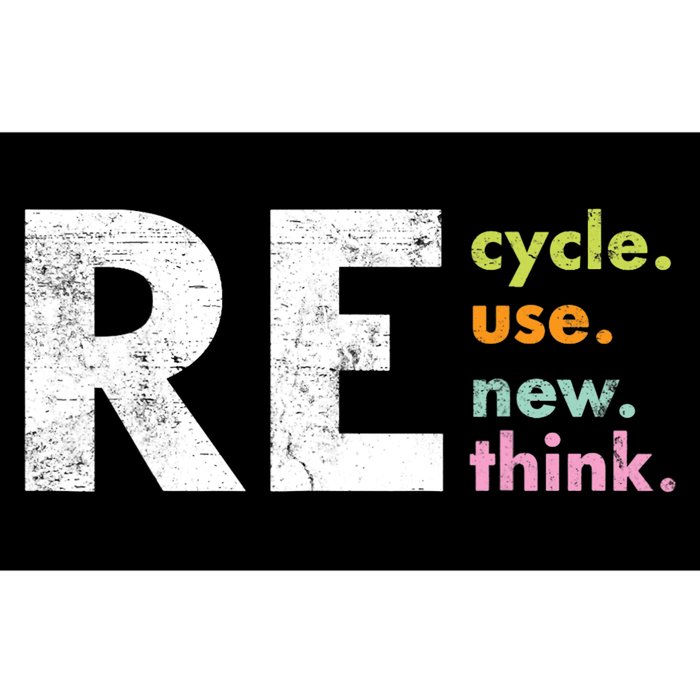 Recycle Reuse Renew Rethink Crisis Environmental Activism Bumper Sticker