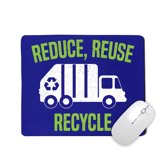 Reduce Reuse Recycle Waste Aget Garbage Collector Cute Gift Mousepad