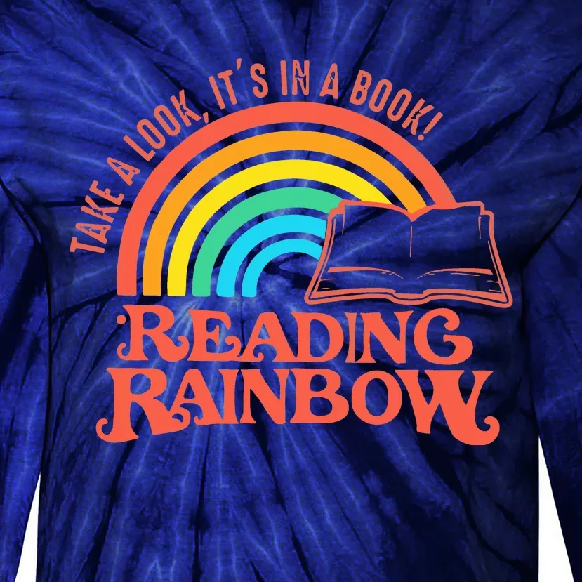 Reading Rainbow Retro Librarian Tie-Dye Long Sleeve Shirt