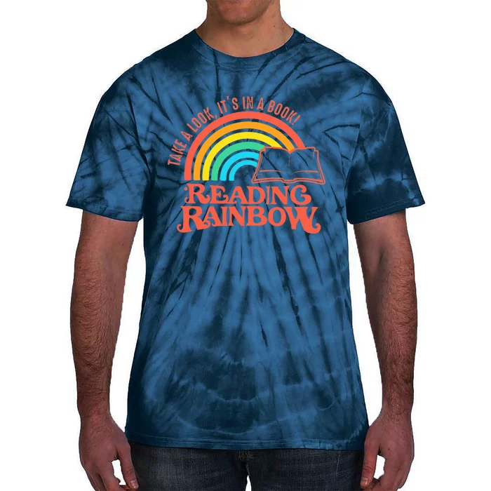 Reading Rainbow Retro Librarian Tie-Dye T-Shirt