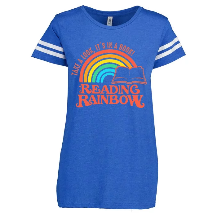 Reading Rainbow Retro Librarian Enza Ladies Jersey Football T-Shirt