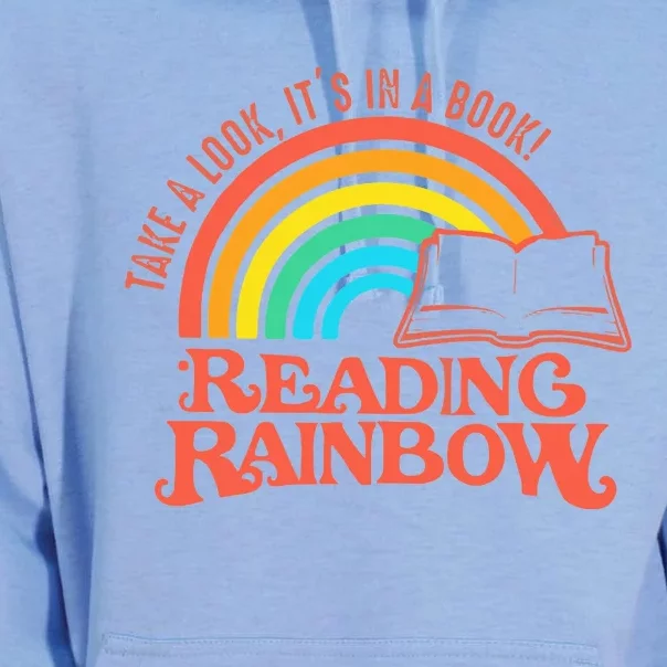 Reading Rainbow Retro Librarian Unisex Surf Hoodie