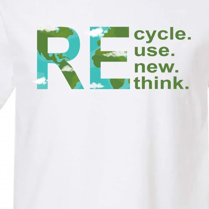 Recycle Reuse Renew Rethink Earth Day Garment-Dyed Heavyweight T-Shirt