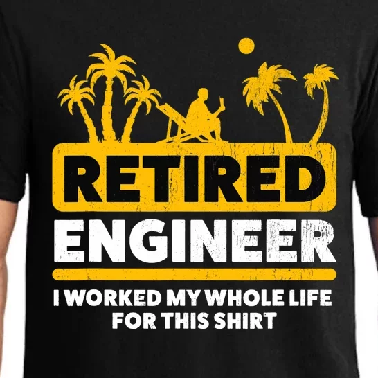 Retirement Retiree Retired Engineer Pajama Set