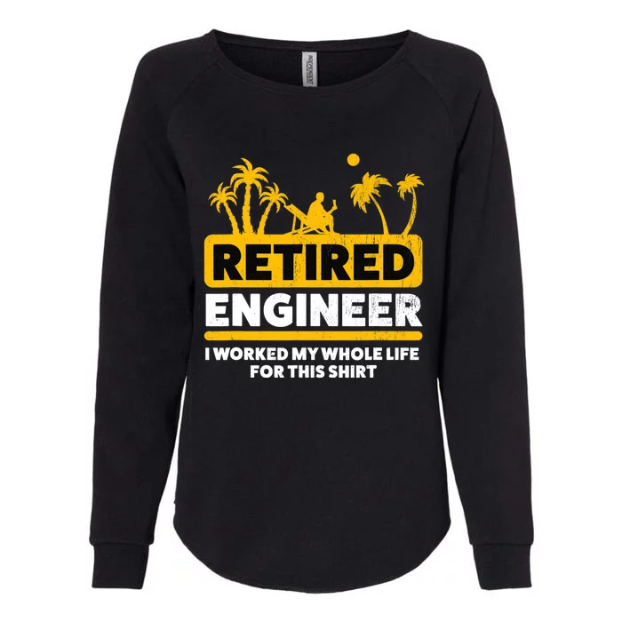 Retirement Retiree Retired Engineer Womens California Wash Sweatshirt