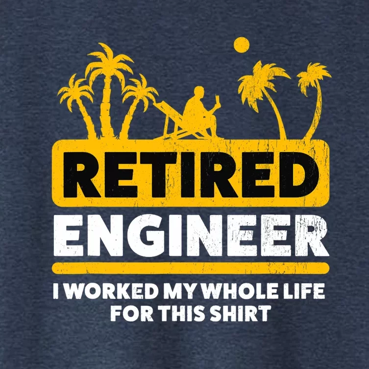 Retirement Retiree Retired Engineer Women's Crop Top Tee