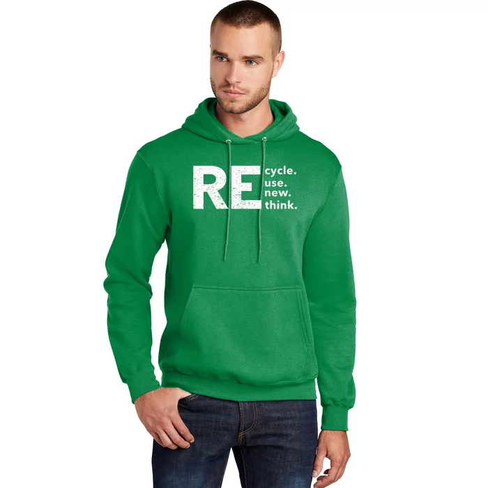 Recycle Reuse Renew Rethink Hoodie