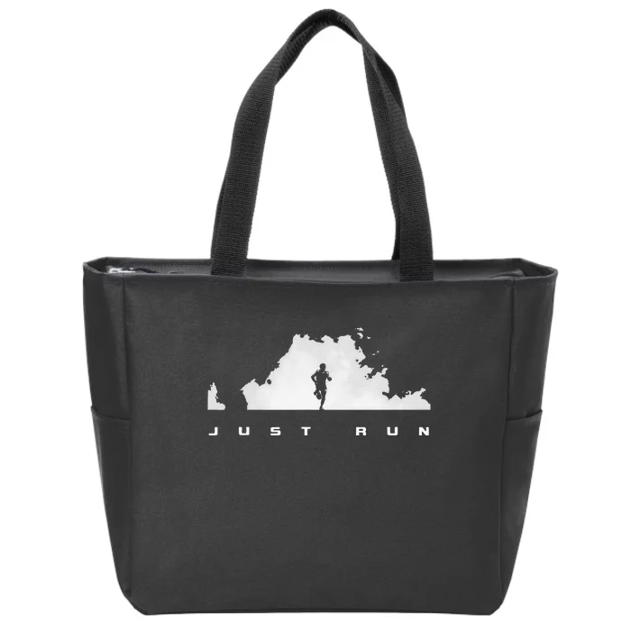 Runner Running Zip Tote Bag