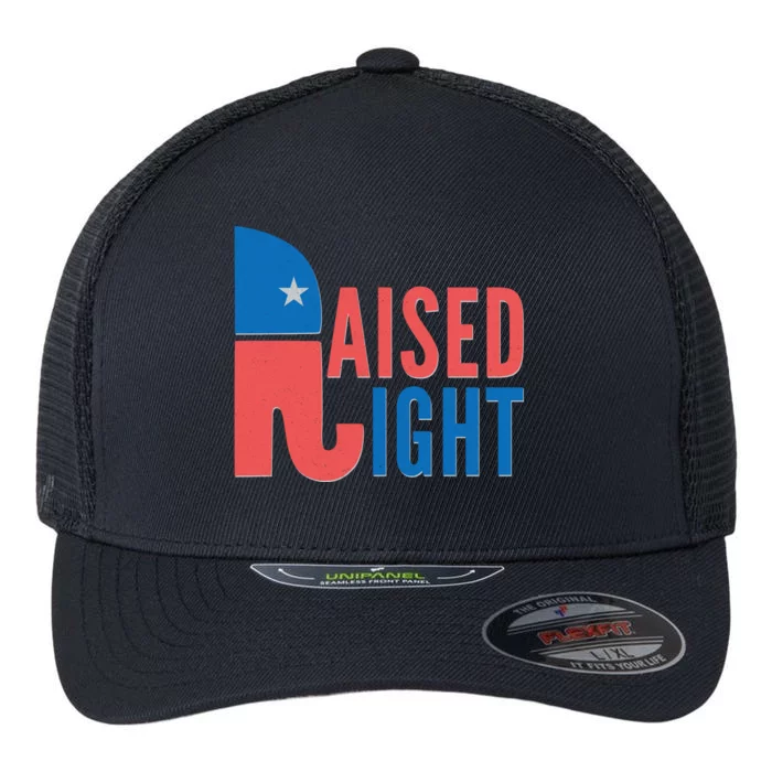 Raised Right Republican Party Flexfit Unipanel Trucker Cap