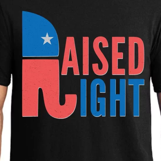 Raised Right Republican Party Pajama Set