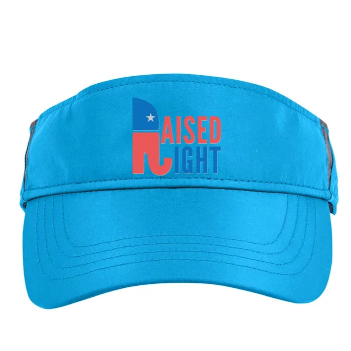 Raised Right Republican Party Adult Drive Performance Visor