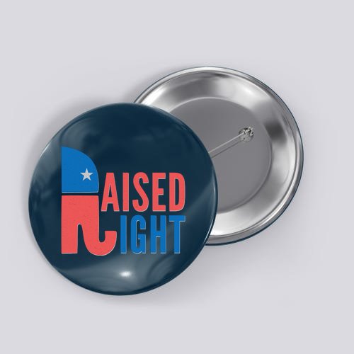 Raised Right Republican Party Button