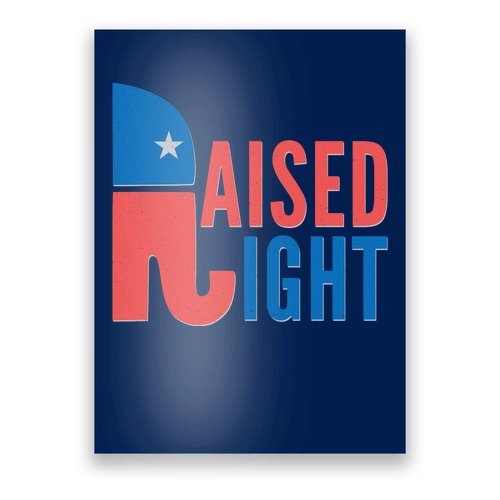 Raised Right Republican Party Poster