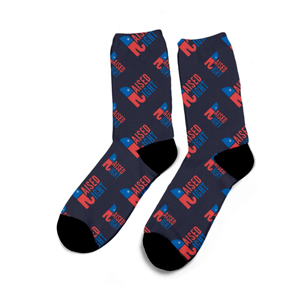 Raised Right Republican Party Sock