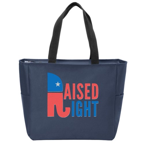 Raised Right Republican Party Zip Tote Bag