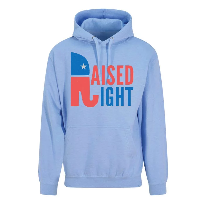 Raised Right Republican Party Unisex Surf Hoodie