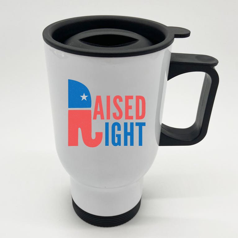 Raised Right Republican Party Stainless Steel Travel Mug