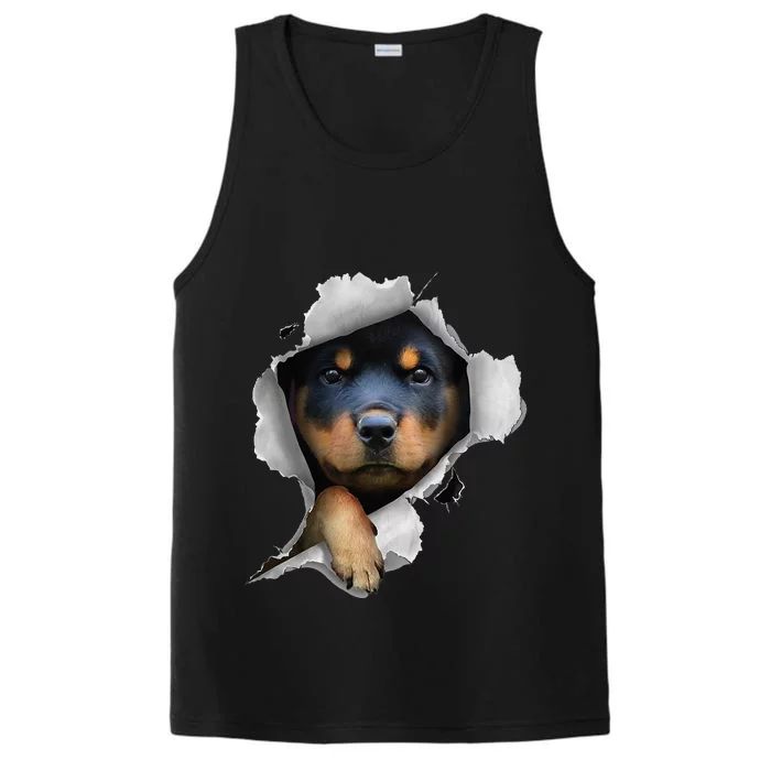 Rottweiler Rottie Rottweiler Lover Cute Rottweiler Performance Tank