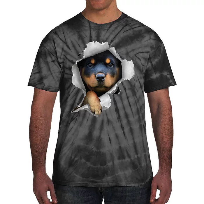 Rottweiler Rottie Rottweiler Lover Cute Rottweiler Tie-Dye T-Shirt