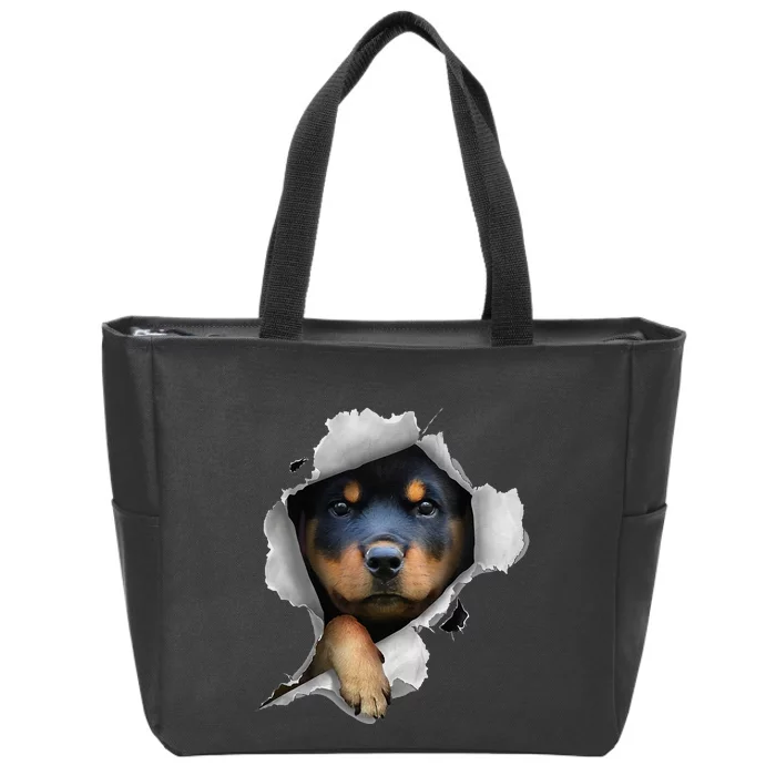 Rottweiler Rottie Rottweiler Lover Cute Rottweiler Zip Tote Bag