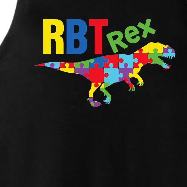 RBT Rex Registered Behavior Technician Autism ABA Therapist Ladies Tri-Blend Wicking Tank