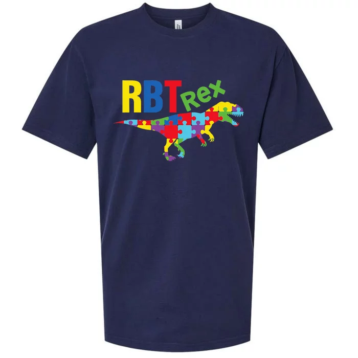 RBT Rex Registered Behavior Technician Autism ABA Therapist Sueded Cloud Jersey T-Shirt