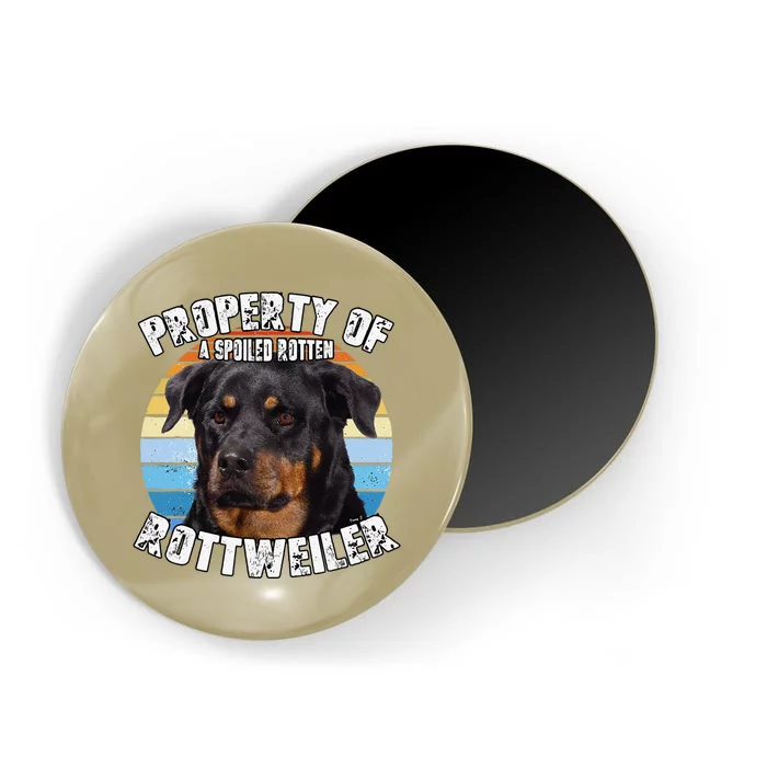 Rottweiler Rottie Retro Property Of Cute Dog Magnet