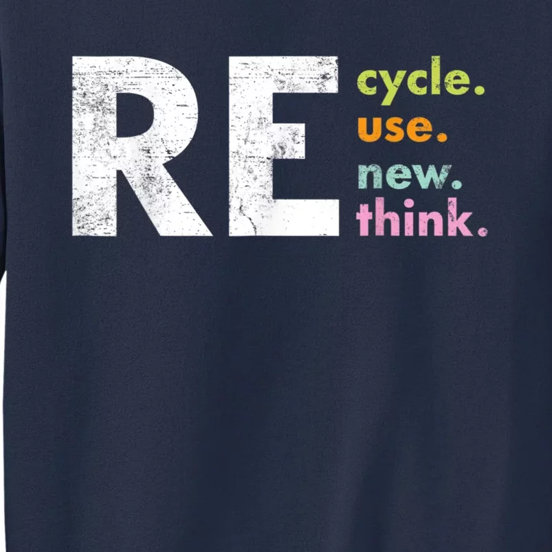 Recycle Reuse Renew Rethink Crisis Environmental Activism Sweatshirt