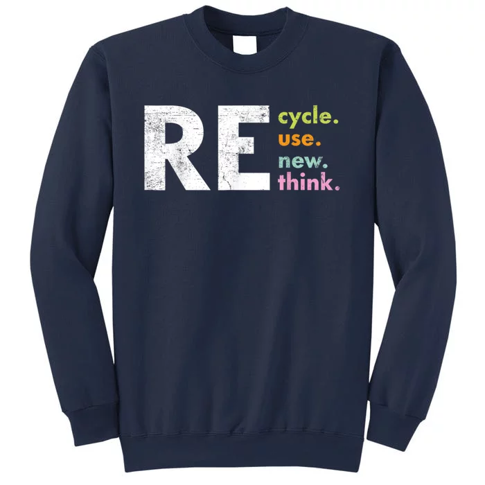 Recycle Reuse Renew Rethink Crisis Environmental Activism Sweatshirt