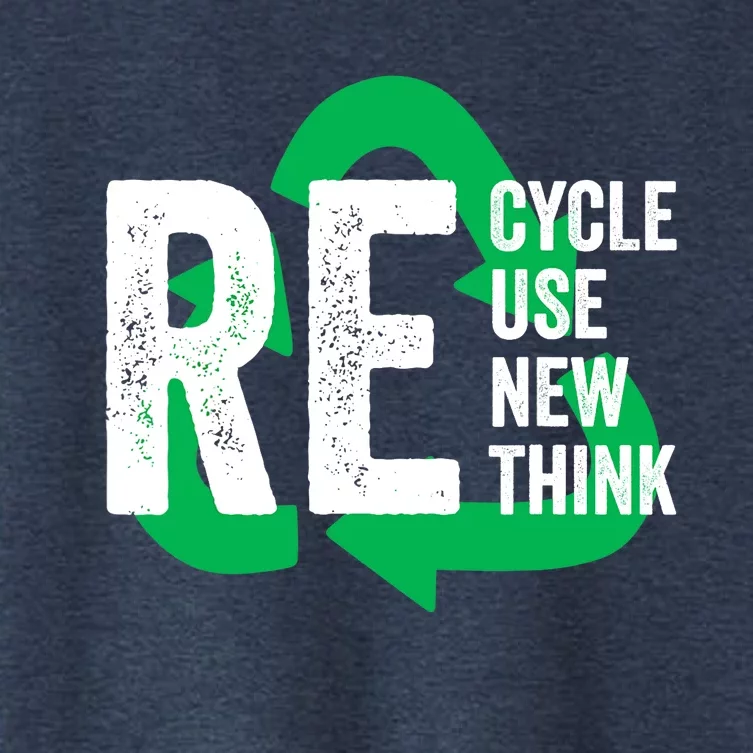 Recycle Reuse Renew Rethink Earth Day Environmental Activism Women's Crop Top Tee