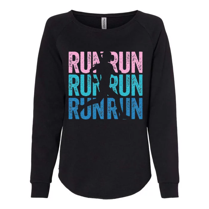 Retro RUN Runner Jogger Marathon Vintage For Women Womens California Wash Sweatshirt