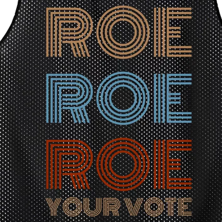 Roe Roe Roe Your Vote Mesh Reversible Basketball Jersey Tank