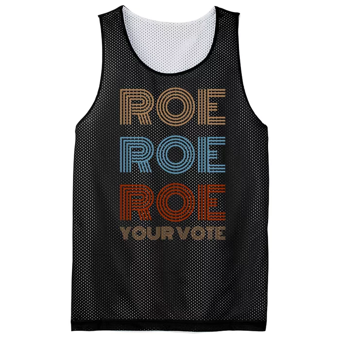 Roe Roe Roe Your Vote Mesh Reversible Basketball Jersey Tank