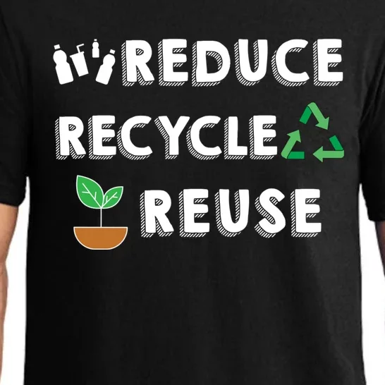 Reduce Recycle Reuse Environt Pollution Waste Awareness Gift Pajama Set