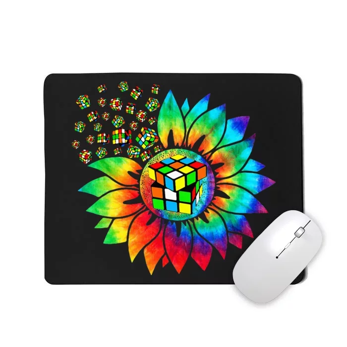 Rubik Rubix Rubics Player Cube Sunflower Color Math Lovers Mousepad