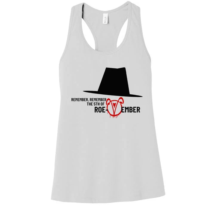 Remember Roevember Rights Vote November 5 2024 Women's Racerback Tank