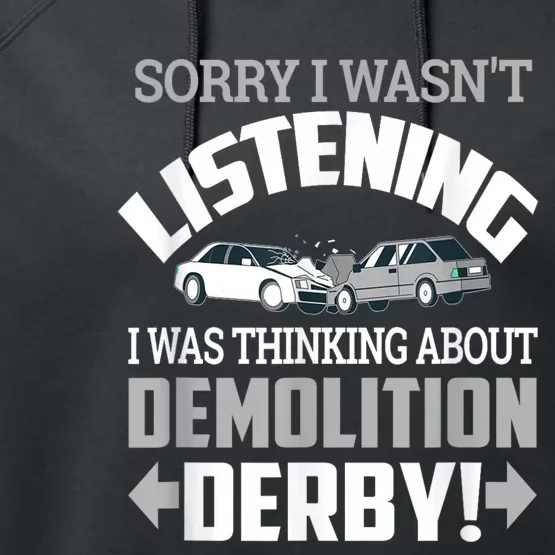 Road Rage Racer: Demo Derby On Race Tracks Performance Fleece Hoodie