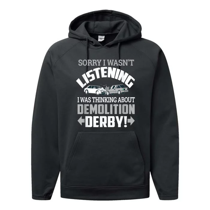 Road Rage Racer: Demo Derby On Race Tracks Performance Fleece Hoodie