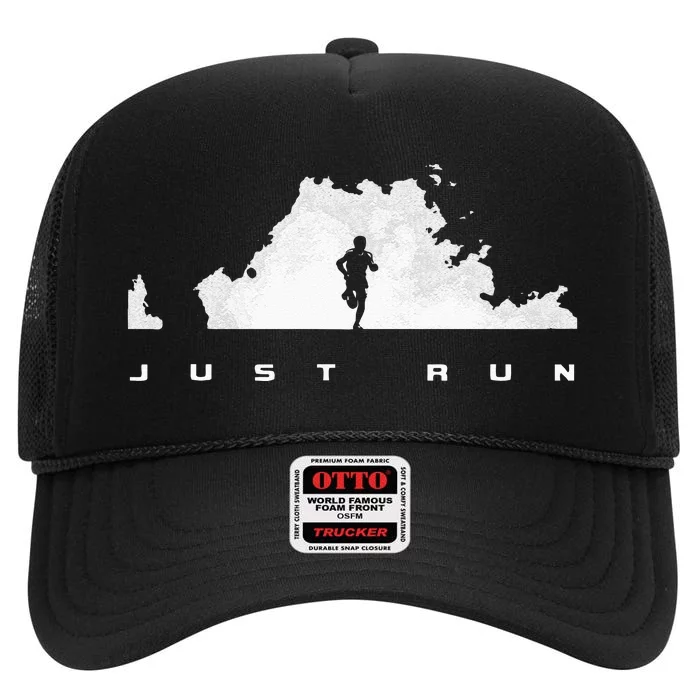 Runner Running High Crown Mesh Trucker Hat