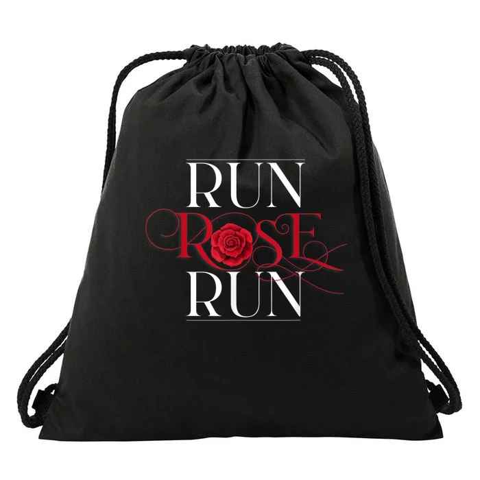 Run Rose Run Logo D.o.l.l.y P.a.r.t.o.n Vintage Retro 80s 90s Country Music Drawstring Bag