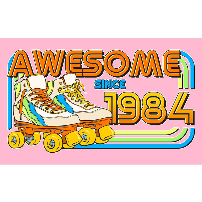 Retro Roller Skates Awesome Since 1984 40th Birthday Bumper Sticker