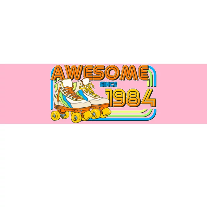 Retro Roller Skates Awesome Since 1984 40th Birthday Bumper Sticker