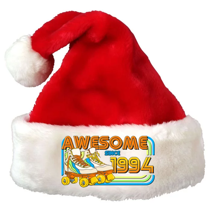 Retro Roller Skates Awesome Since 1994 30th Birthday Premium Christmas Santa Hat